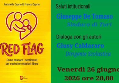 Turi ospita la presentazione del libro “Red Flag” di Antonella e Franco Caprio