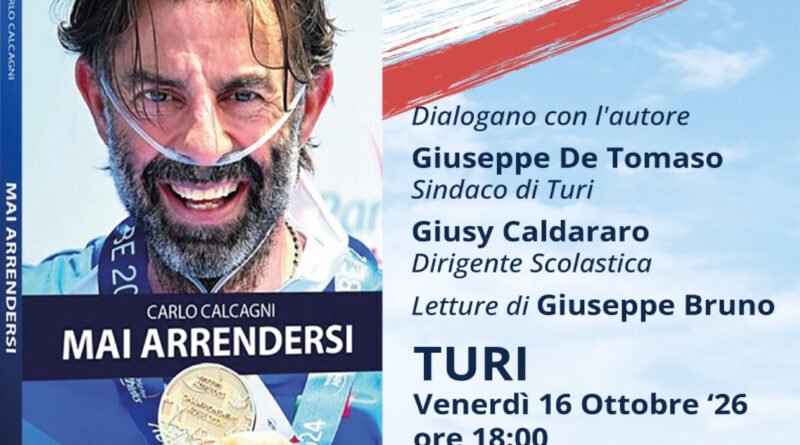 A Turi il Colonnello Carlo Calcagni presenta «Mai arrendersi»